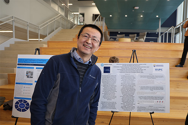 Dr. Peng Guo at DSU's annual research symposium.